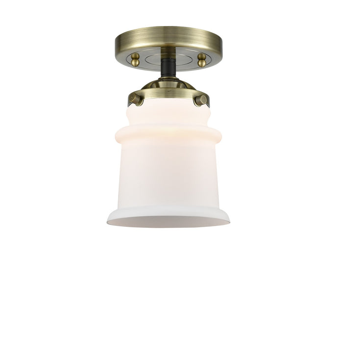 Innovations 284-1C-BAB-G181S One Light Semi-Flush Mount, Black Antique Brass