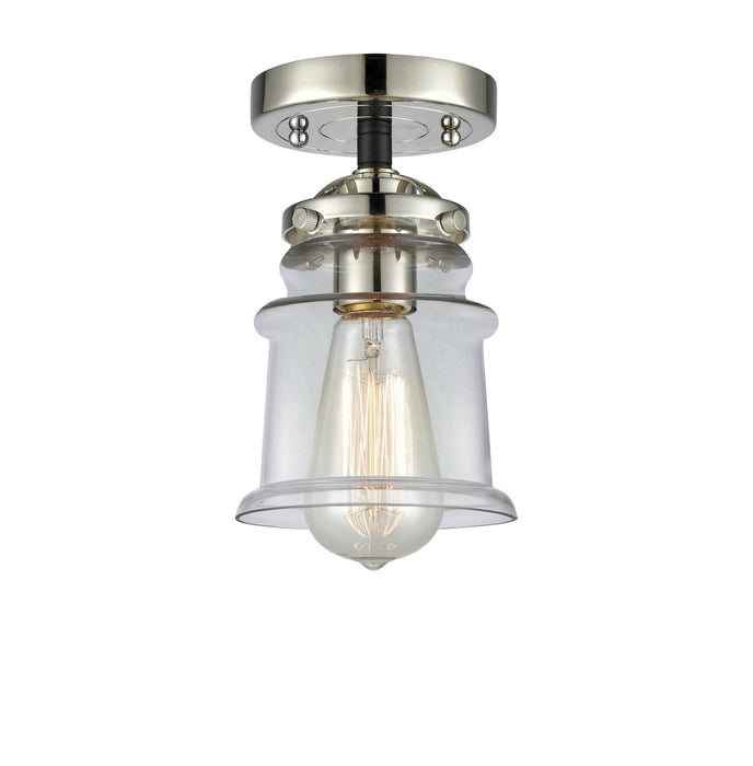 Innovations 284-1C-BPN-G182S One Light Semi-Flush Mount, Black Polished Nickel