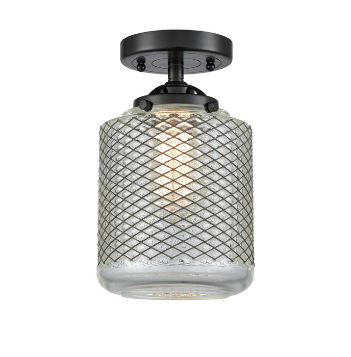 Innovations 284-1C-OB-G262 One Light Semi-Flush Mount, Oil Rubbed Bronze