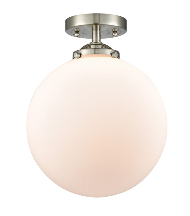 Innovations 284-1C-SN-G201-12-LED LED Semi-Flush Mount, Brushed Satin Nickel