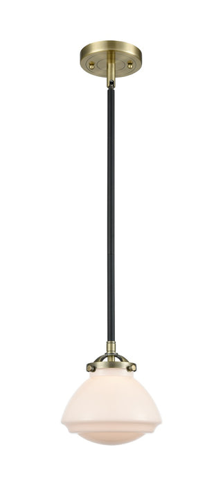 Innovations 284-1S-BAB-G321 One Light Mini Pendant, Black Antique Brass