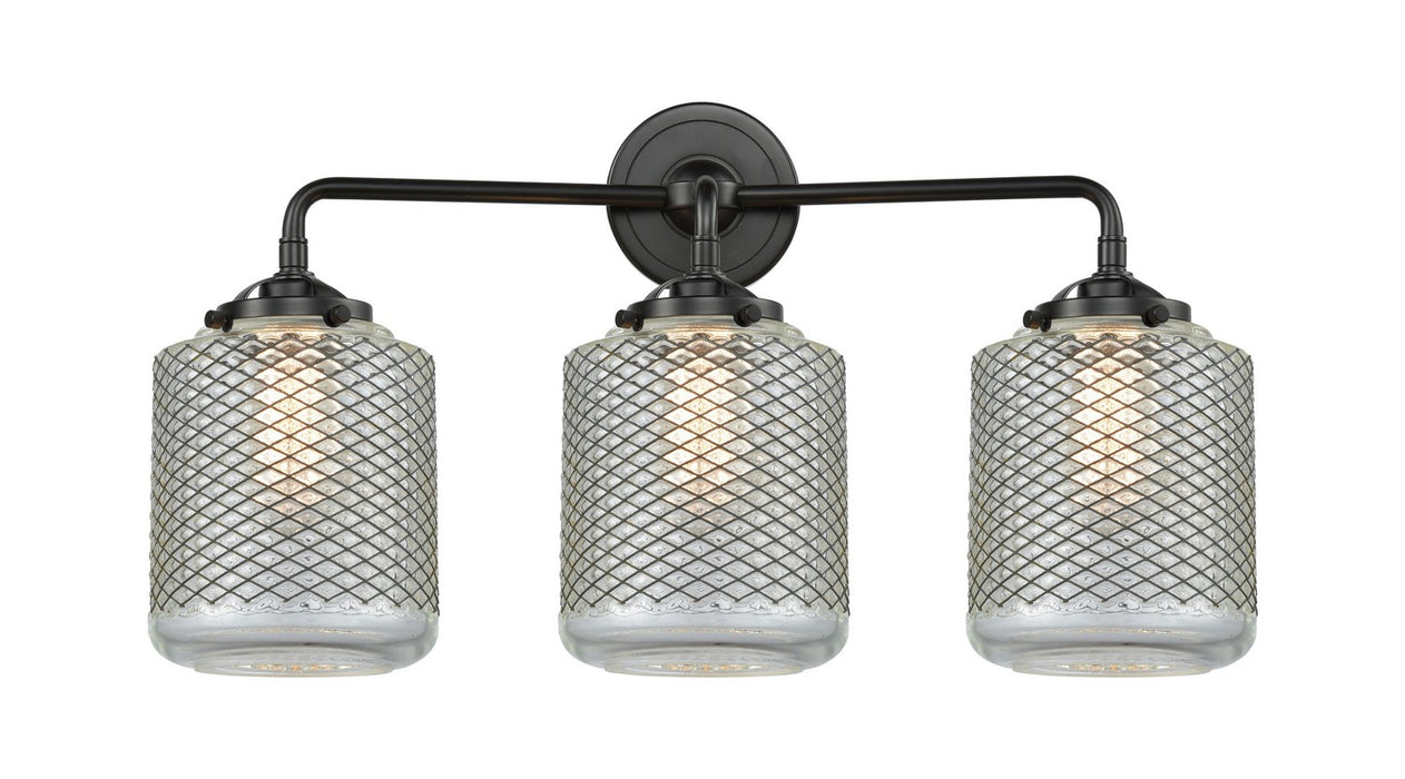 Innovations 284-3W-OB-G262 Three Light Bath Vanity, Oil Rubbed Bronze