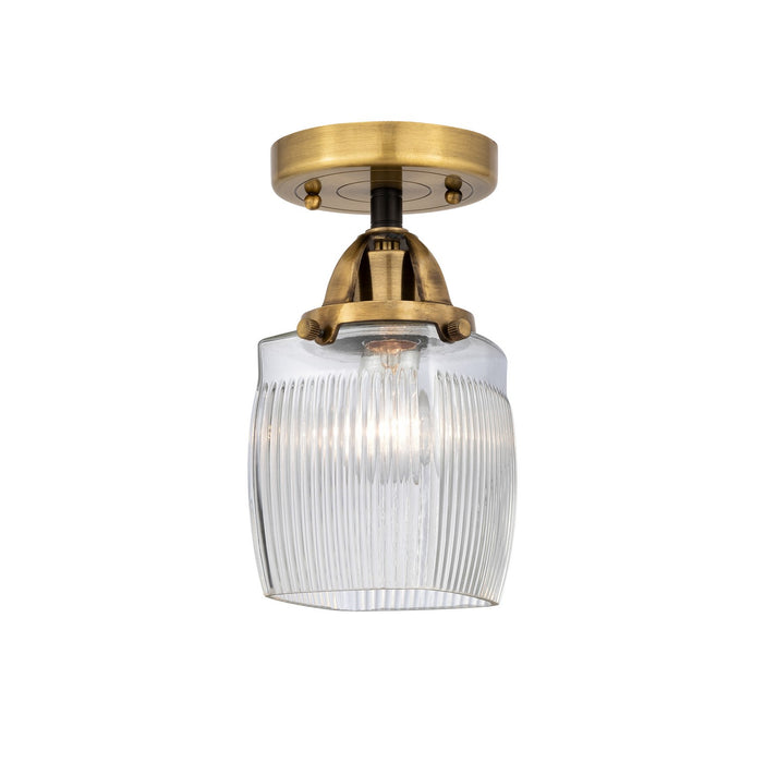 Innovations 288-1C-BAB-G302-LED LED Semi-Flush Mount, Black Antique Brass