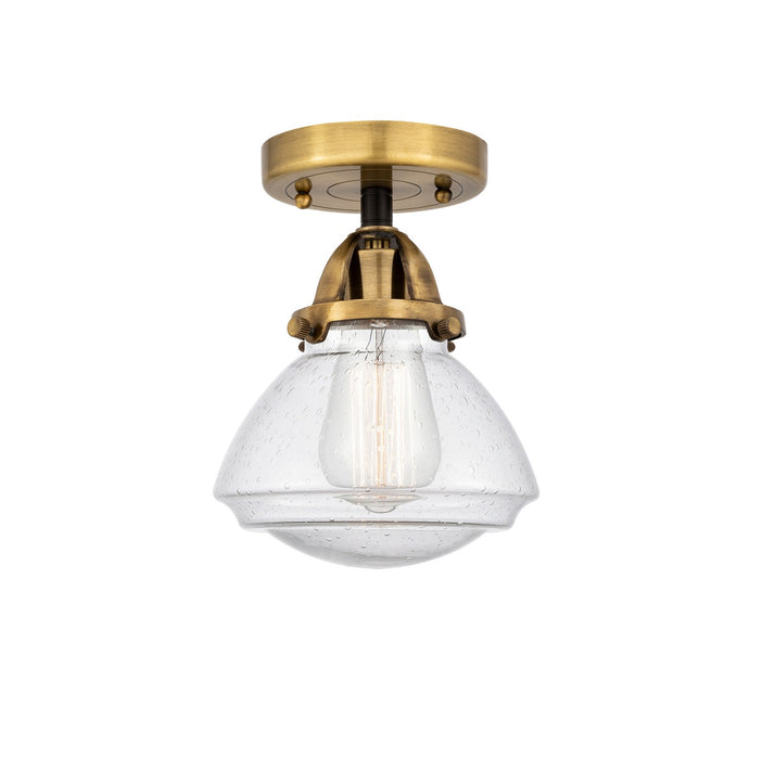 Innovations 288-1C-BAB-G324 One Light Semi-Flush Mount, Black Antique Brass