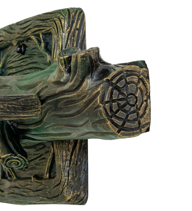 Meyda Tiffany 49521 Two Light Wall Sconce, Black Verdigris & Gold Highlights