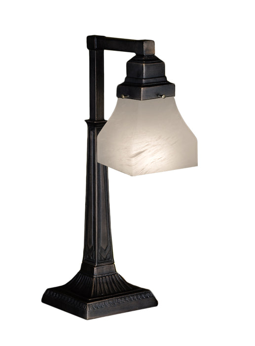 Meyda Tiffany 27624 One Light Desk Lamp, French Bronzed