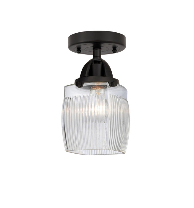 Innovations 288-1C-BK-G302-LED LED Semi-Flush Mount, Matte Black