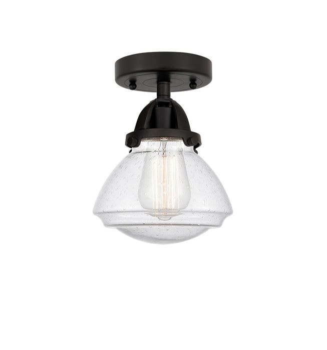 Innovations 288-1C-BK-G324-LED LED Semi-Flush Mount, Matte Black