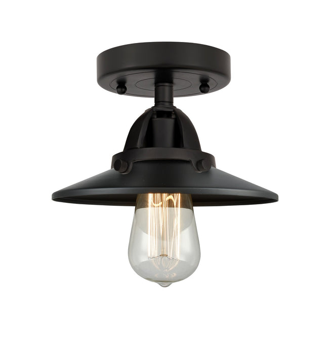 Innovations 288-1C-BK-M6-BK One Light Semi-Flush Mount, Matte Black