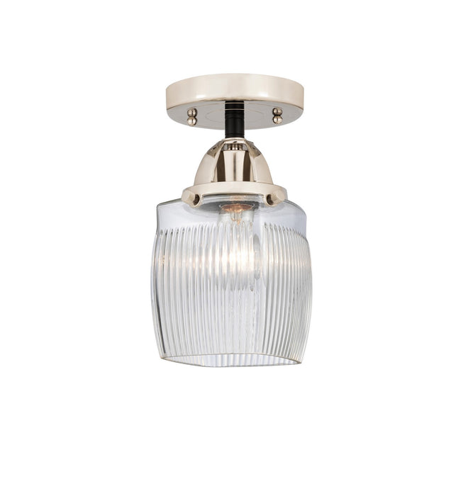 Innovations 288-1C-BPN-G302 One Light Semi-Flush Mount, Black Polished Nickel