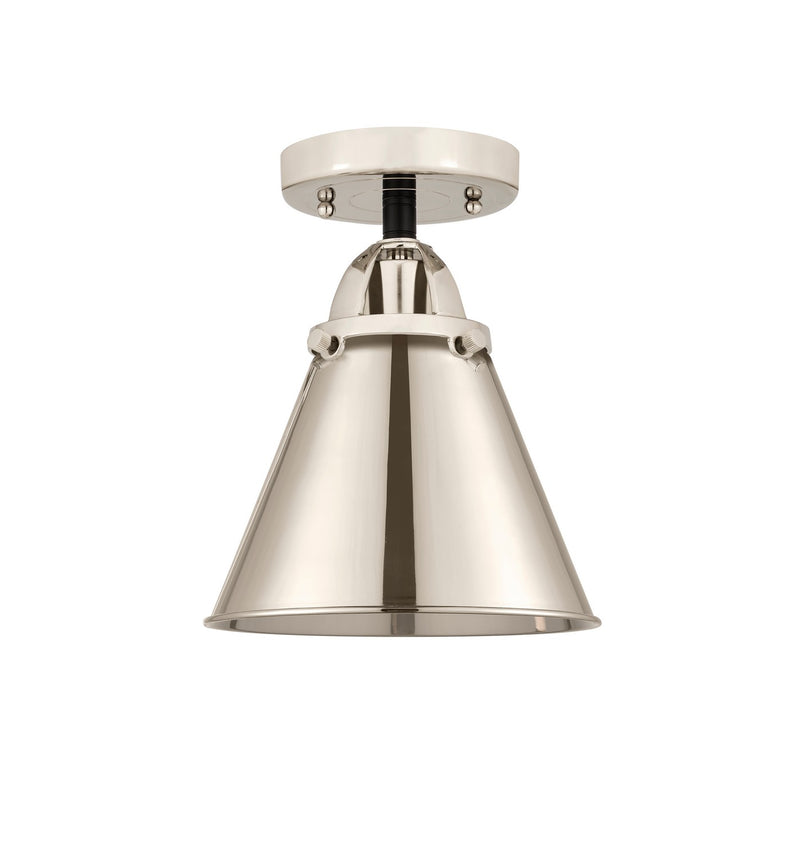 Innovations 288-1C-BPN-M13-PN One Light Semi-Flush Mount, Black Polished Nickel