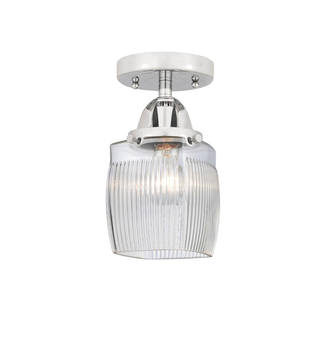 Innovations 288-1C-PC-G302 One Light Semi-Flush Mount, Polished Chrome