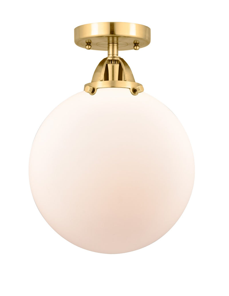 Innovations 288-1C-SG-G201-10-LED LED Semi-Flush Mount, Satin Gold