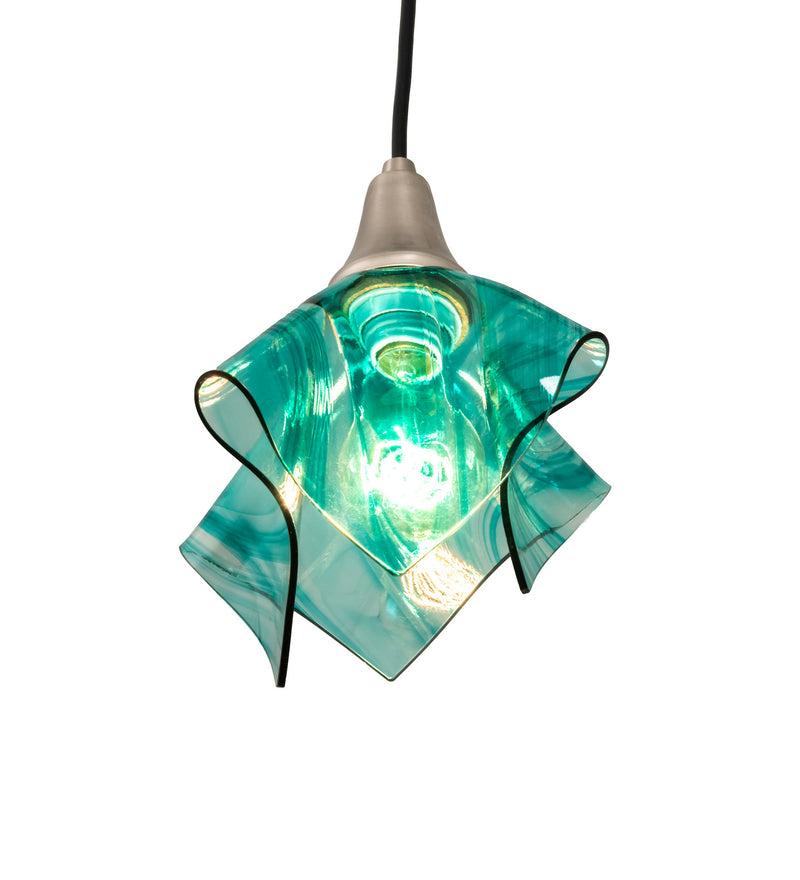 Meyda Tiffany 72456 One Light Mini Pendant, Brushed Nickel