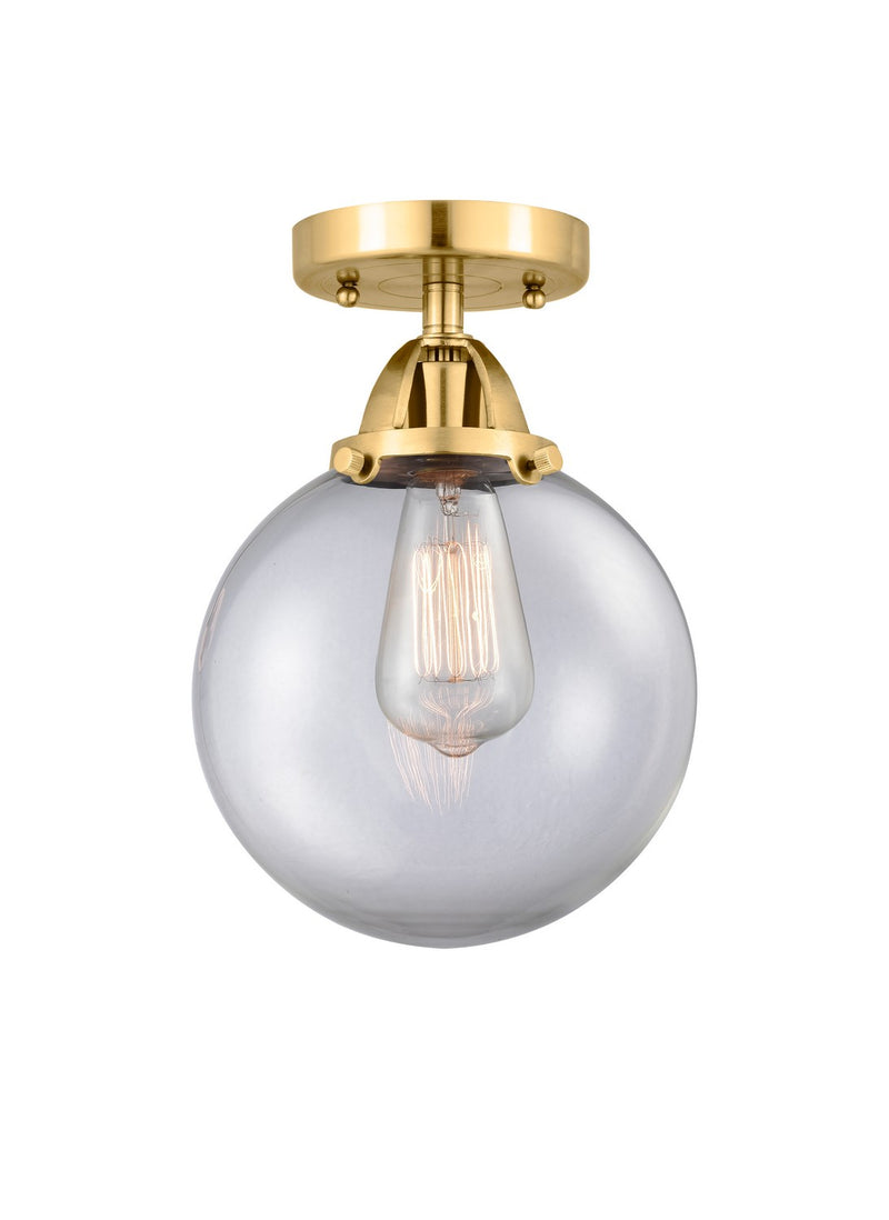 Innovations 288-1C-SG-G202-8 One Light Semi-Flush Mount, Satin Gold