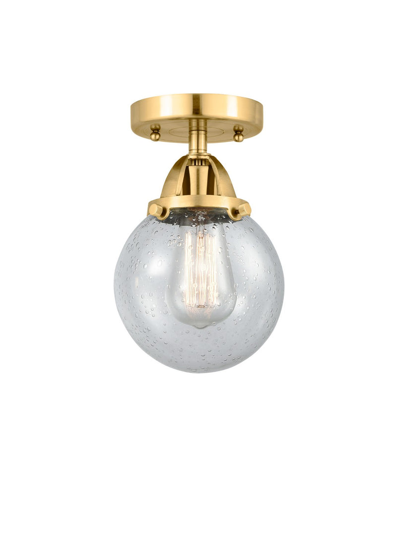Innovations 288-1C-SG-G204-6-LED LED Semi-Flush Mount, Satin Gold