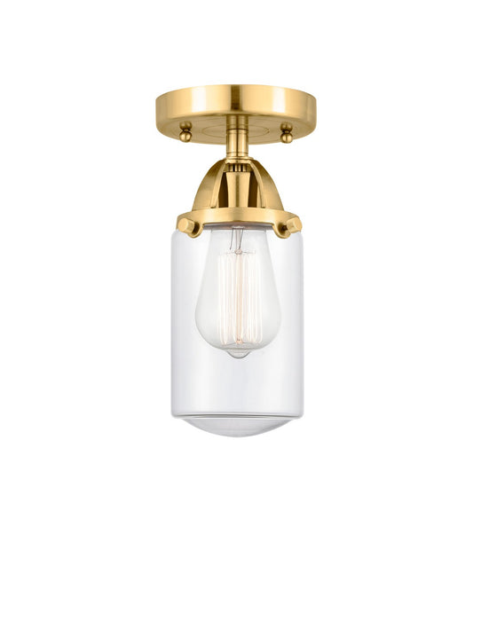 Innovations 288-1C-SG-G312 One Light Semi-Flush Mount, Satin Gold