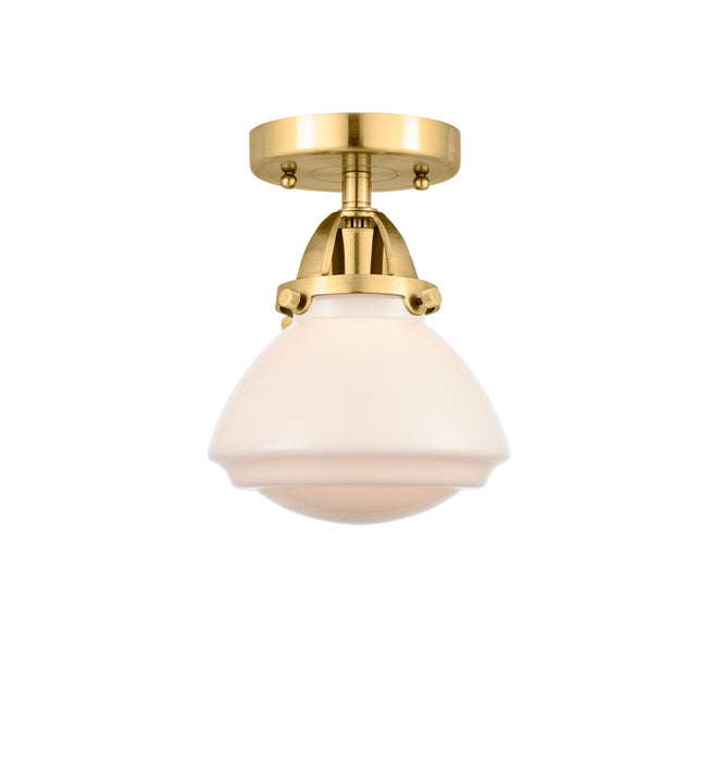 Innovations 288-1C-SG-G321 One Light Semi-Flush Mount, Satin Gold