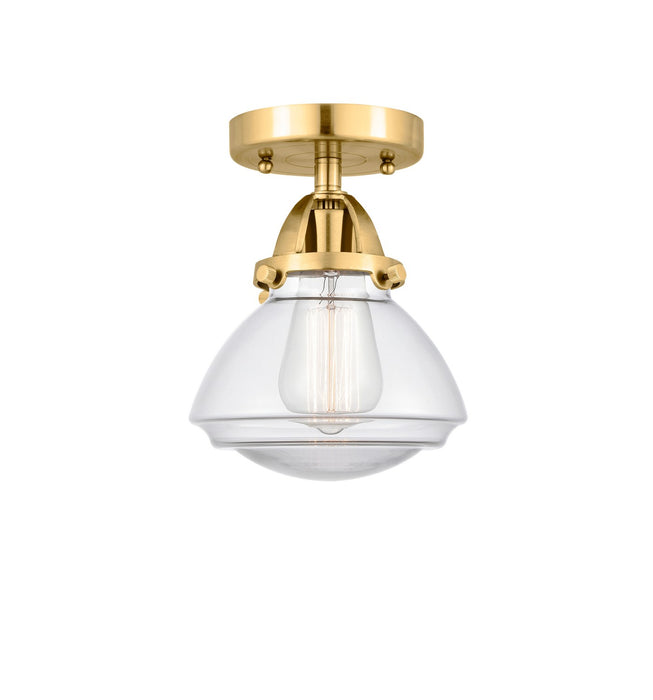 Innovations 288-1C-SG-G322 One Light Semi-Flush Mount, Satin Gold