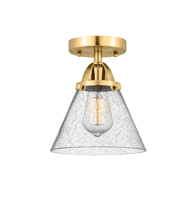 Innovations 288-1C-SG-G44 One Light Semi-Flush Mount, Satin Gold