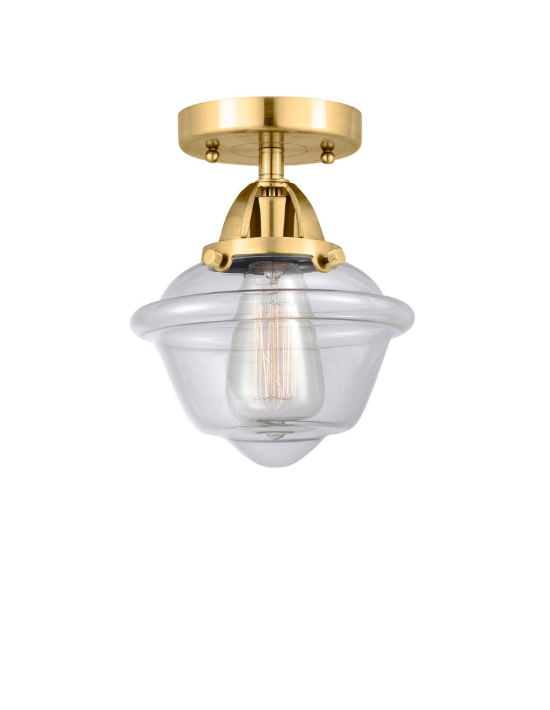 Innovations 288-1C-SG-G532-LED LED Semi-Flush Mount, Satin Gold