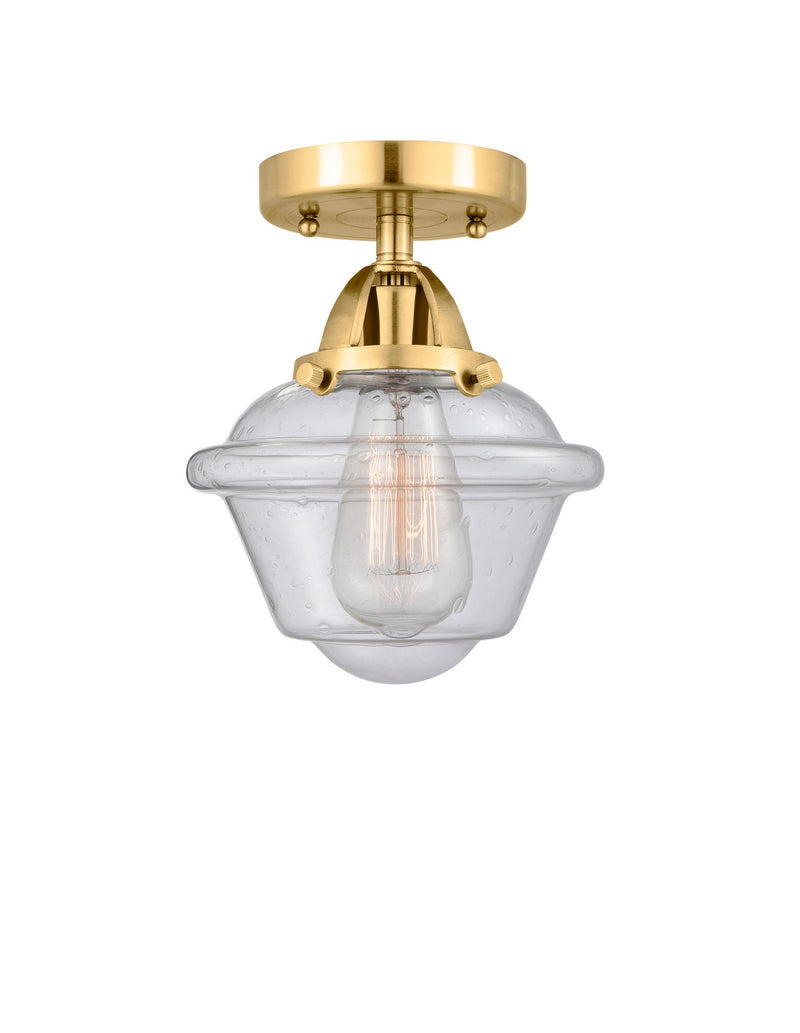 Innovations 288-1C-SG-G534-LED LED Semi-Flush Mount, Satin Gold