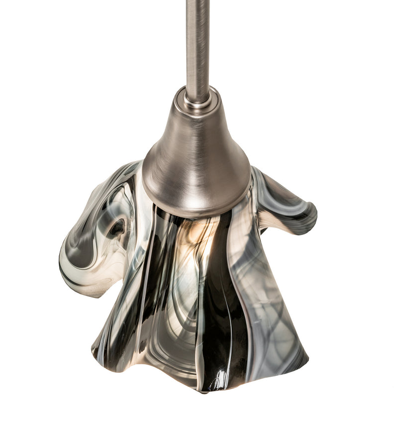Meyda Tiffany 72459 One Light Mini Pendant, Brushed Nickel