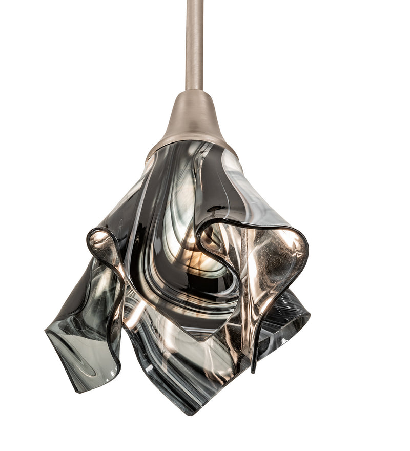 Meyda Tiffany 72459 One Light Mini Pendant, Brushed Nickel