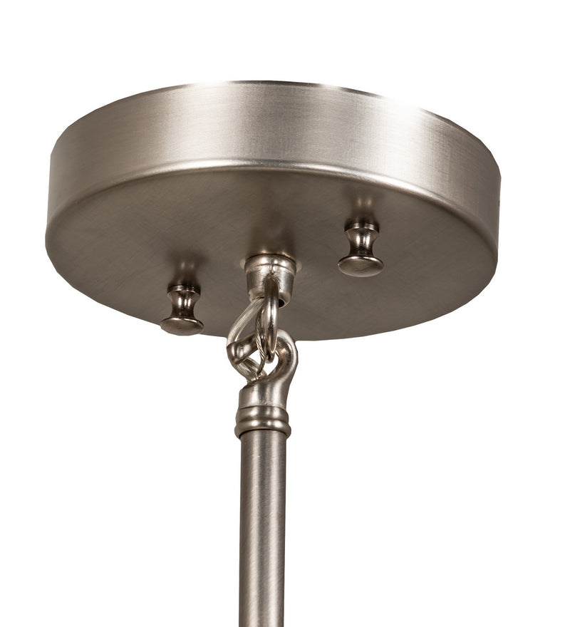 Meyda Tiffany 72459 One Light Mini Pendant, Brushed Nickel