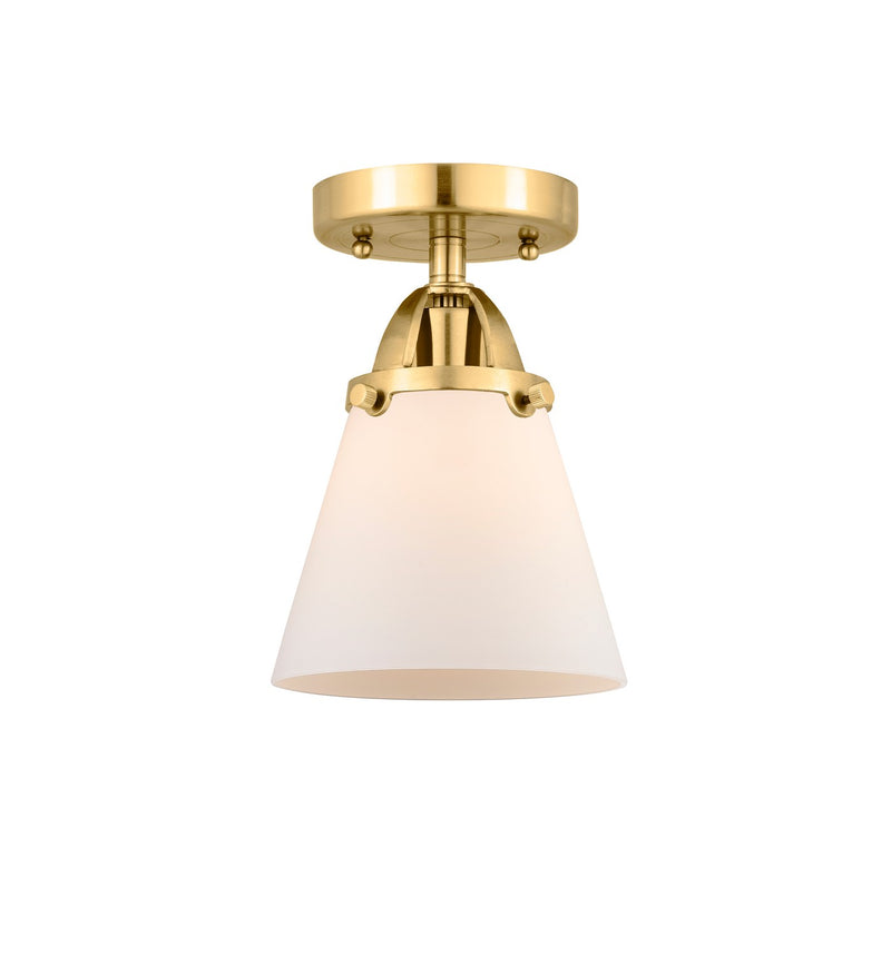 Innovations 288-1C-SG-G61-LED LED Semi-Flush Mount, Satin Gold