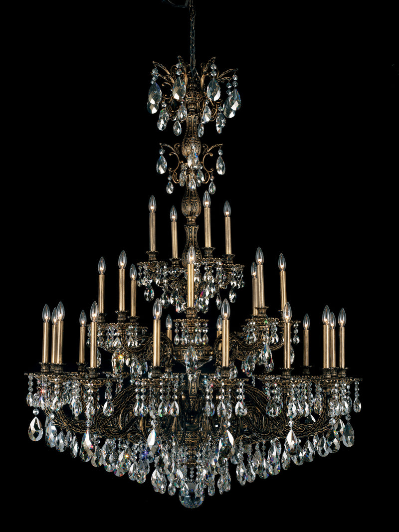 Schonbek 5688-83R 28 Light Chandelier, Florentine Bronze