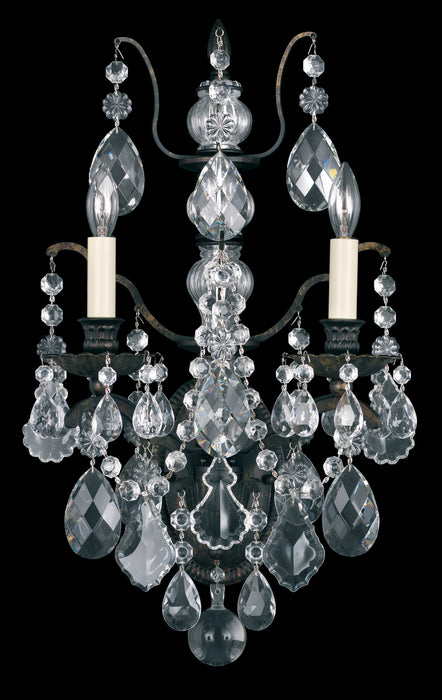 Schonbek 5766-48H Two Light Wall Sconce, Antique Silver