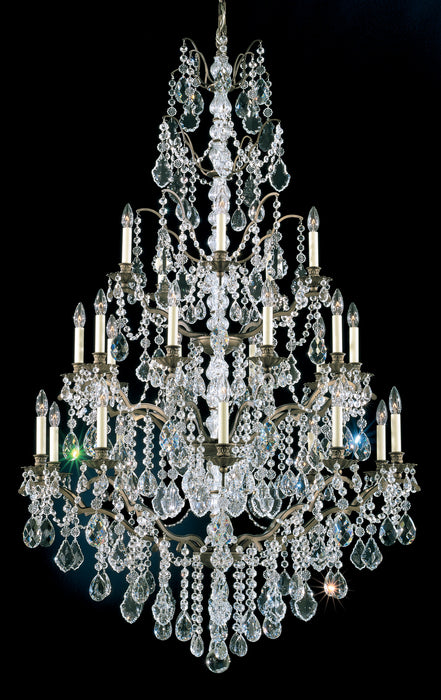 Schonbek 5782-48H 25 Light Chandelier, Antique Silver