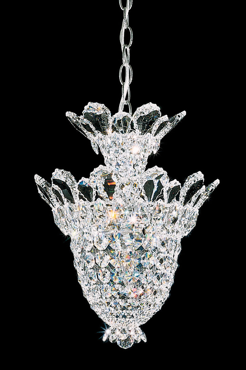 Schonbek 5846R Five Light Pendant, Polished Stainless Steel