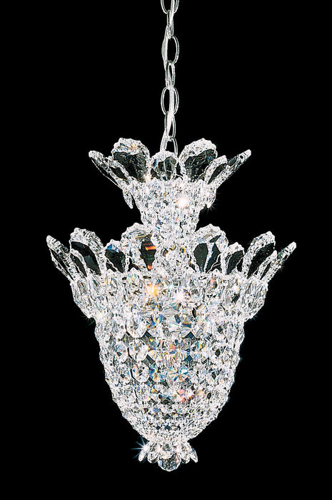 Schonbek 5846R Five Light Pendant, Polished Stainless Steel
