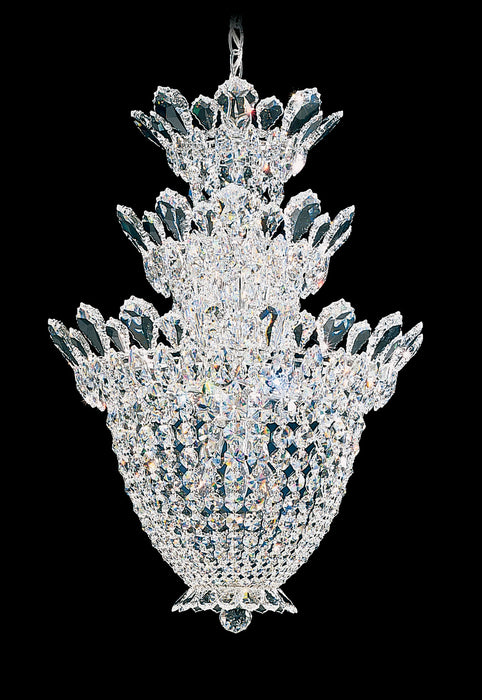 Schonbek 5847H 15 Light Chandelier, Polished Stainless Steel