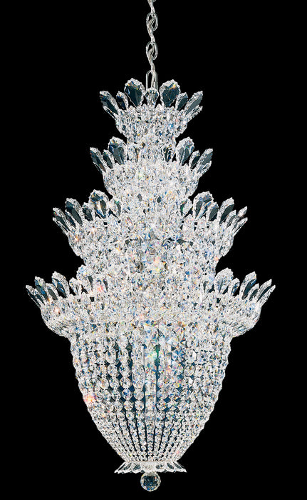 Schonbek 5848R 24 Light Chandelier, Polished Stainless Steel