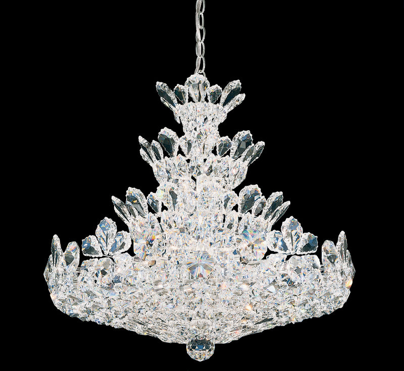 Schonbek 5858H 24 Light Chandelier, Polished Stainless Steel