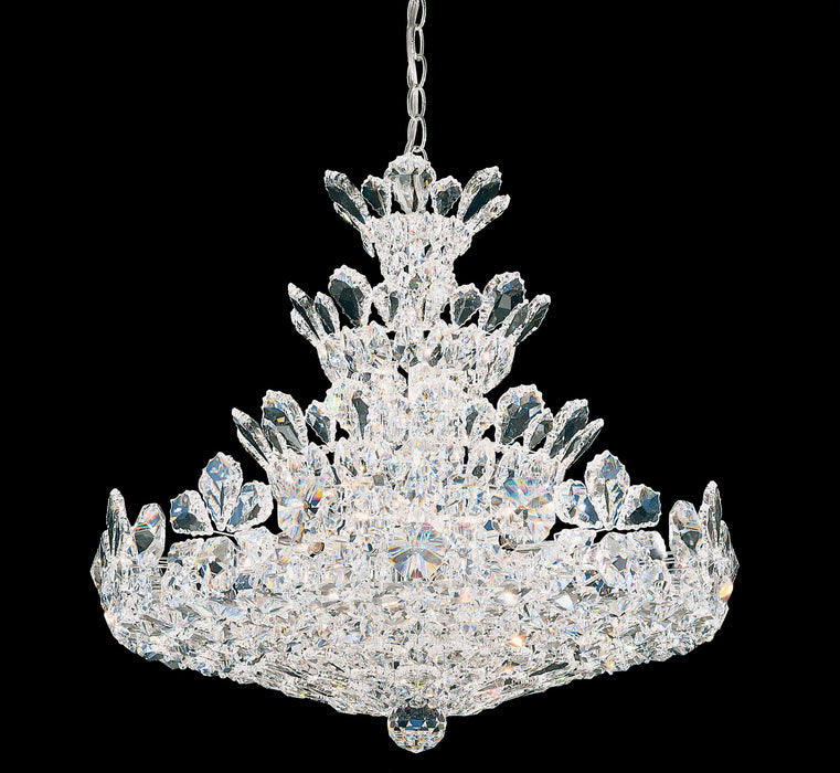 Schonbek 5858R 24 Light Chandelier, Polished Stainless Steel