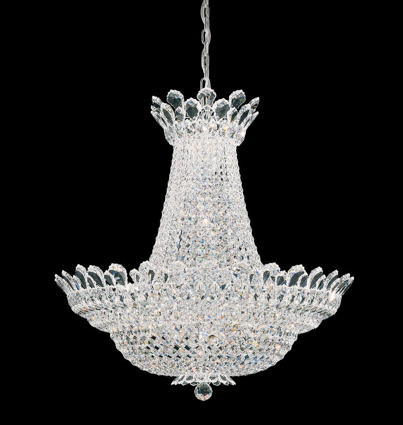 Schonbek 5873R 53 Light Chandelier, Polished Stainless Steel