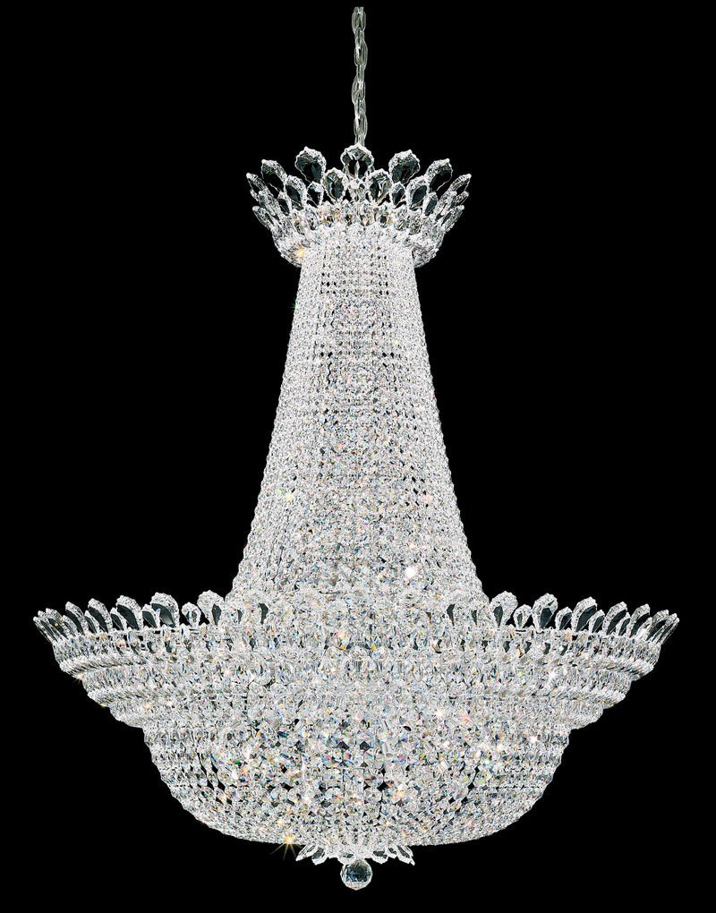 Schonbek 5875R Six Light Pendant, Polished Stainless Steel
