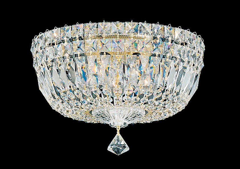 Schonbek 5892-211R Five Light Flush Mount, Aurelia