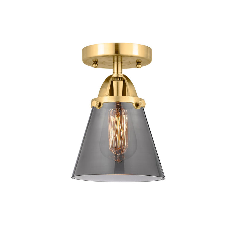Innovations 288-1C-SG-G63 One Light Semi-Flush Mount, Satin Gold