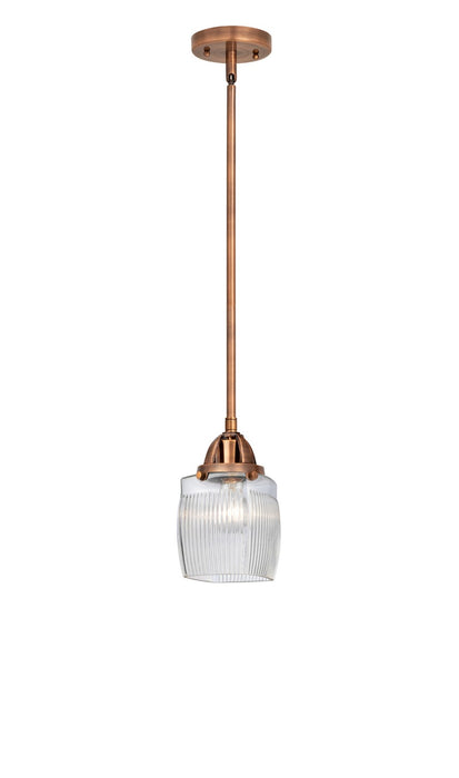 Innovations 288-1S-AC-G302-LED LED Mini Pendant, Antique Copper