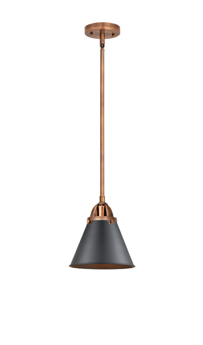 Innovations 288-1S-AC-M13-BK One Light Mini Pendant, Antique Copper