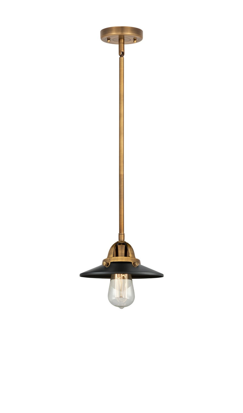 Innovations 288-1S-BB-M6-BK-LED LED Mini Pendant, Brushed Brass