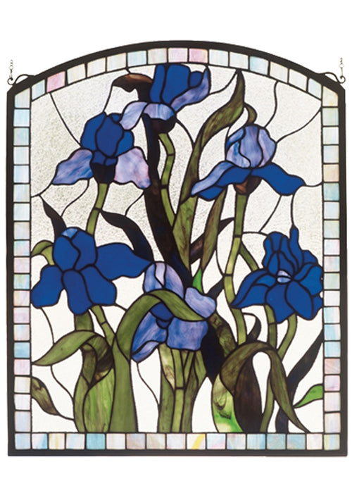 Meyda Tiffany 36074 Window, Zaz Lt Blue Purple/Blue Purple/Blue