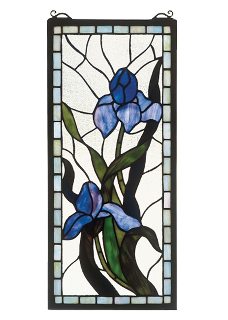 Meyda Tiffany 36073 Window, Zaz Lt Blue Purple/Blue Purple/Blue