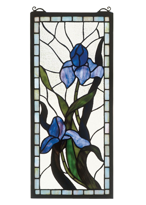 Meyda Tiffany 36073 Window, Zaz Lt Blue Purple/Blue Purple/Blue