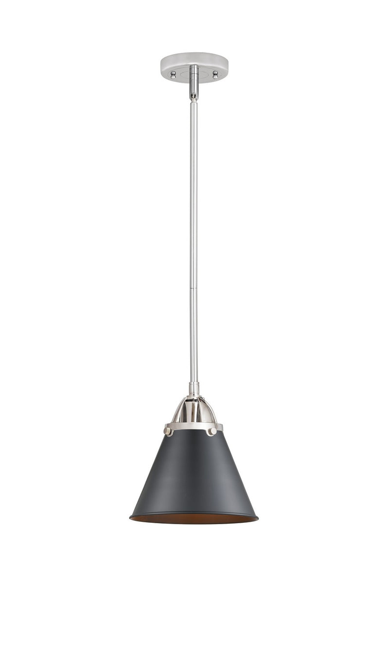Innovations 288-1S-PC-M13-BK One Light Mini Pendant, Polished Chrome